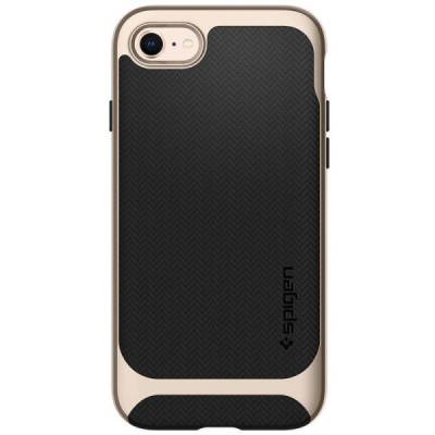 „Spigen“ Neo Hybrid Herringbone усиленная защита Apple iPhone 7 (iPhone 8) золотой твердый силикон (TPU) и пластиковый чехол | V