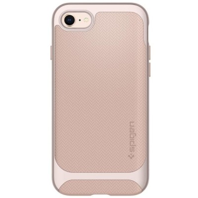 „Spigen“ Neo Hybrid Herringbone усиленная защита Apple iPhone 7 (iPhone 8) розовый твердый силикон (TPU) и пластиковый чехол | V