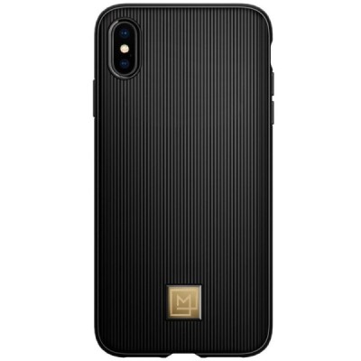 „Spigen“ La Manon Classy Apple iPhone X (iPhone Xs) чёрный твердый силиконовый чехол | Vacins.lv