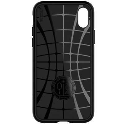 „Spigen“ Liquid Air Apple iPhone X (iPhone Xs) чёрный твердый силиконовый чехол | Vacins.lv