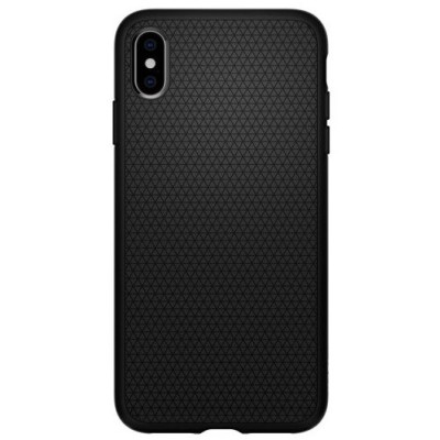 „Spigen“ Liquid Air Apple iPhone Xs Max чёрный твердый силиконовый чехол | Vacins.lv