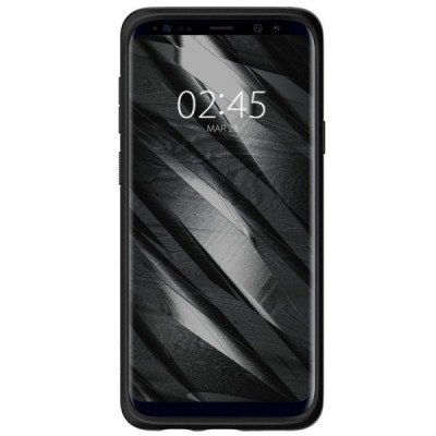 „Spigen“ Liquid Air Samsung Galaxy S9 (G960) чёрный твердый силиконовый чехол | Vacins.lv