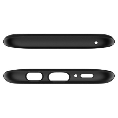 „Spigen“ Liquid Air Samsung Galaxy S9 (G960) чёрный твердый силиконовый чехол | Vacins.lv