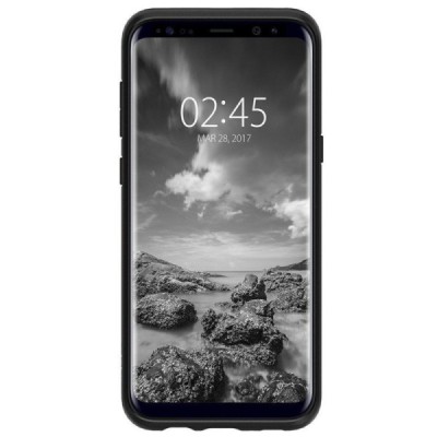 „Spigen“ Liquid Air Samsung Galaxy S8 (G950) чёрный твердый силиконовый чехол | Vacins.lv