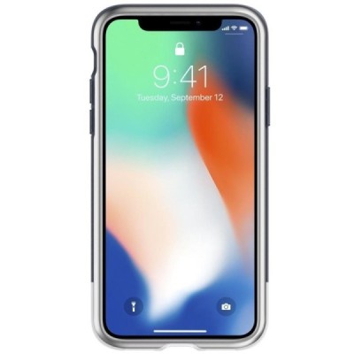 „Spigen“ Classic C1 усиленная защита Apple iPhone X (iPhone Xs) серый твердый силикон (TPU) и пластиковый чехол | Vacins.lv