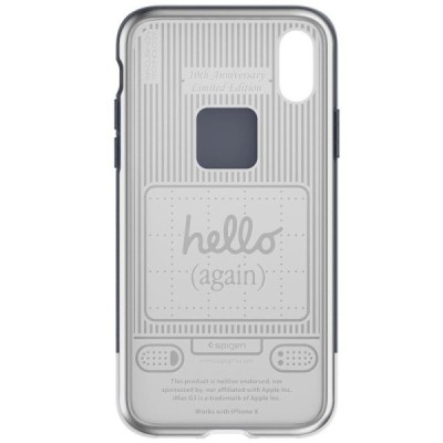 „Spigen“ Classic C1 усиленная защита Apple iPhone X (iPhone Xs) серый твердый силикон (TPU) и пластиковый чехол | Vacins.lv