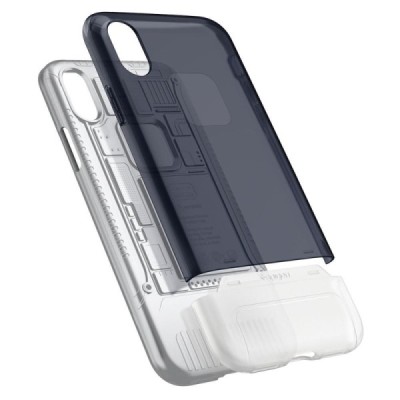 „Spigen“ Classic C1 усиленная защита Apple iPhone X (iPhone Xs) серый твердый силикон (TPU) и пластиковый чехол | Vacins.lv