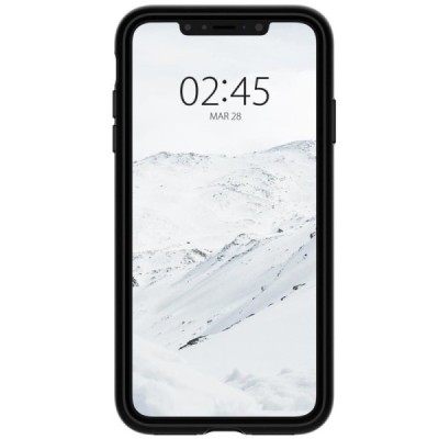 „Spigen“ Slim Armor CS Apple iPhone Xs Max чёрный твердый силиконовый чехол | Vacins.lv