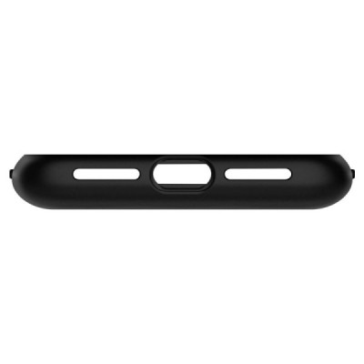 „Spigen“ Slim Armor CS Apple iPhone Xs Max чёрный твердый силиконовый чехол | Vacins.lv