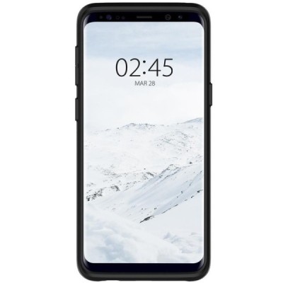 Samsung Galaxy S9 (G960) „Spigen“ Slim Armor CS melns silikons apvalks / vacins.lv