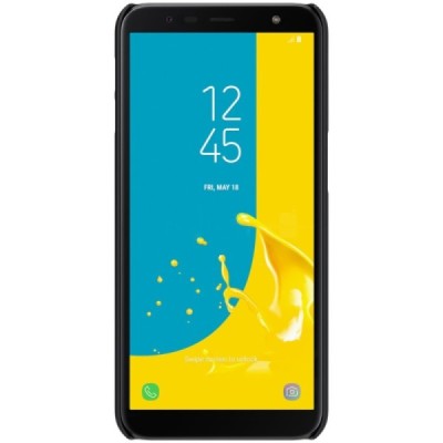 Samsung Galaxy J6+ 2018 (J10) Nillkin Frosted Shield черный пластиковый чехол | Vacins.lv