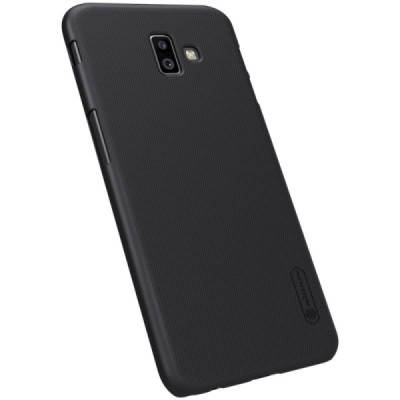 Samsung Galaxy J6+ 2018 (J10) Nillkin Frosted Shield черный пластиковый чехол | Vacins.lv