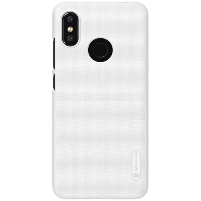 Xiaomi Mi 8 Nillkin Frosted Shield белый пластиковый чехол | Vacins.lv