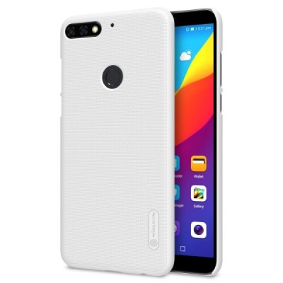 Huawei Honor 7C Nillkin Frosted Shield белый пластиковый корпус + защитная пленка для экрана | Vacins.lv