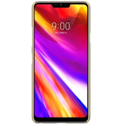LG G7 ThinQ Nillkin Frosted Shield золотой пластиковый корпус + защитная пленка для экрана | Vacins.lv