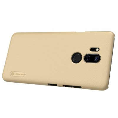 LG G7 ThinQ Nillkin Frosted Shield золотой пластиковый корпус + защитная пленка для экрана | Vacins.lv