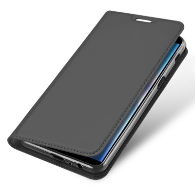„Dux Ducis“ Skin серии Samsung Galaxy J6+ 2018 (J610) чёрный кожаный чехол-книжка | Vacins.lv