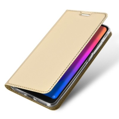 „Dux Ducis“ Skin серии Xiaomi Redmi 6 Pro (Mi A2 Lite) золотой кожаный чехол-книжка | Vacins.lv