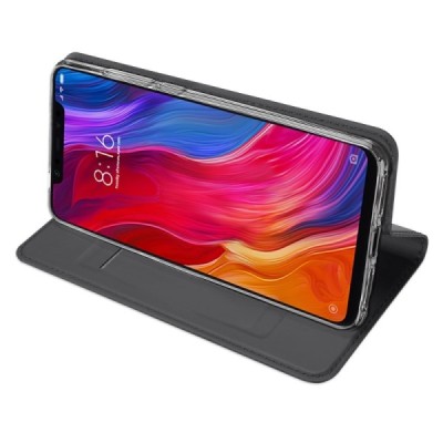 „Dux Ducis“ Skin серии Xiaomi Mi 8 чёрный кожаный чехол-книжка | Vacins.lv