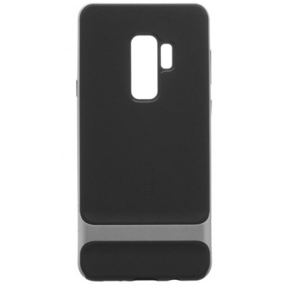 Rock“ Royce усиленная защита Samsung Galaxy S9 (G960) чёрный твердый силиконовый (TPU) и серый пластиковый чехол | Vacins.lv