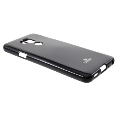 LG G7 ThinQ Mercury melns cieta silikona (TPU) apvalks / vacins.lv