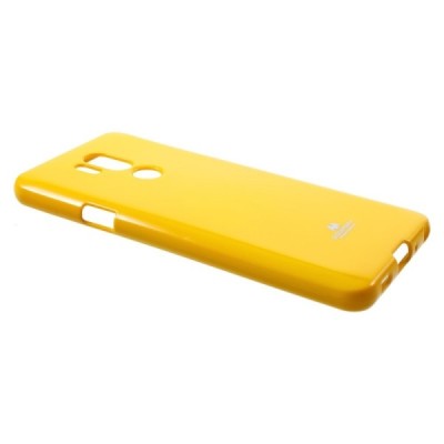 LG G7 ThinQ Mercury dzeltens cieta silikona (TPU) apvalks / vacins.lv