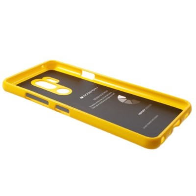 LG G7 ThinQ Mercury dzeltens cieta silikona (TPU) apvalks / vacins.lv