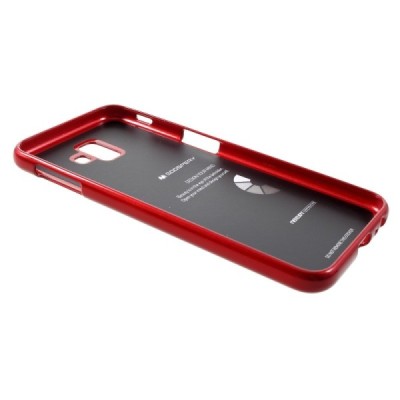 Samsung Galaxy J6+ 2018 (J610) Mercury sarkans cieta silikona (TPU) apvalks / vacins.lv