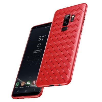 „Baseus“ Weaving Samsung Galaxy S9 (G960) красный твердый силиконовый чехол | Vacins.lv