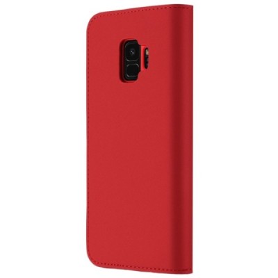 Красный кожаный чехол книжка ''Dux Ducis'' Wish Series для Samsung Galaxy S9 (G960) | Vacins.lv