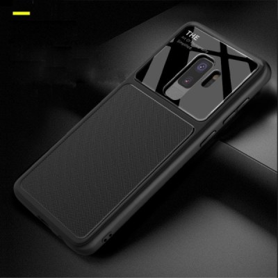 „Lenuo“ Lens Samsung Galaxy S9+ (G965) чёрный твердый силиконовый чехол | Vacins.lv