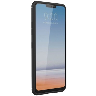 LG G7 ThinQ (G710EM) „Carbon“ твердый силиконовый чехол (TPU) - черный | Vacins.lv