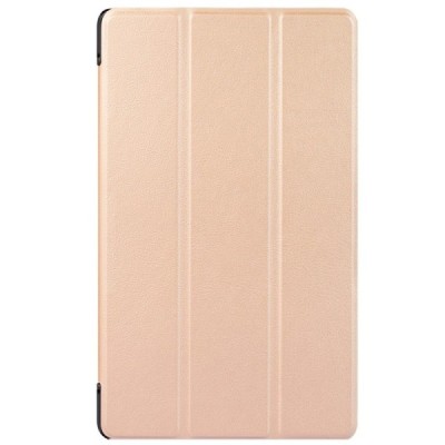 Lenovo Tab4 8 Plus (TB-8704F/N) золотой кожаный чехол-книжка (складной) | Vacins.lv