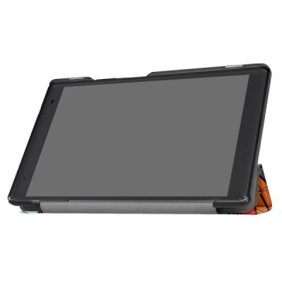 Lenovo Tab4 8 Plus (TB-8704F/N) „Mozaika“ открываемый разноцветный кожаный чехол - книжка | Vacins.lv