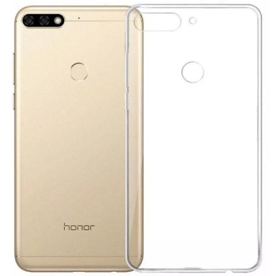 Huawei Honor 7C dzidrs (caurspīdīgs) cieta silikona TPU pasaulē planākais pelēks apvalks / Vacins.lv