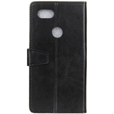 Google Pixel 3 atvēramais ādas melns maciņš (maks) / Vacins.lv