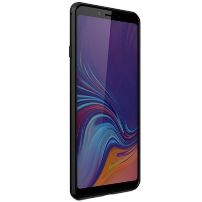 Samsung Galaxy A9 2018 (A9 Star Pro) „Carbon“ cieta silikona (TPU) melns apvalks / vacins.lv