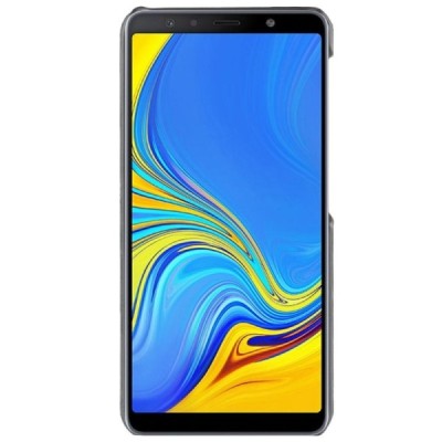 „Litchi“ Skin Leather Samsung Galaxy A7 2018 (A750) pelēks apvalks / Vacins.lv