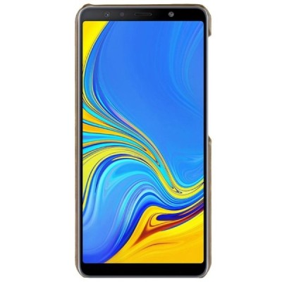 „Litchi“ Skin Leather Samsung Galaxy A7 2018 (A750) brūns apvalks / Vacins.lv