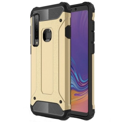 Samsung Galaxy A9 2018 (A9 Star Pro) усиленный защитный золотой твердый силиконовый чехол (TPU) | Vacins.lv