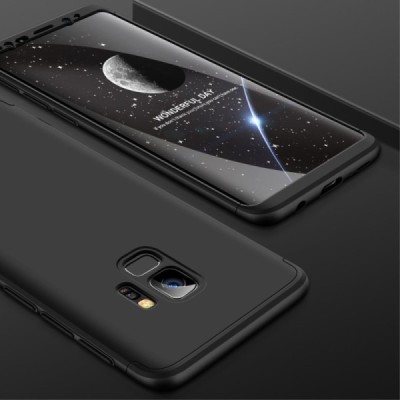 „Thin Fit 360“ пластиковый Samsung Galaxy S9 (G960F) чёрный чехол | Vacins.lv
