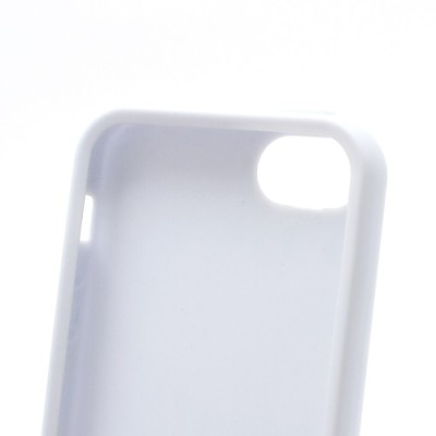 „Elago“ cieta silikona Apple iPhone 5, 5S balts apvalks ar ekrāna aizsargplēve / Vacins.lv