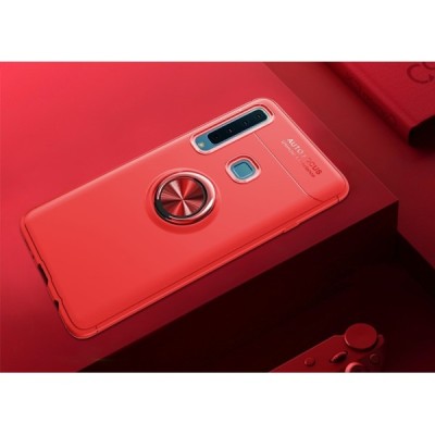 Samsung Galaxy A9 2018 (A9 Star Pro) „FOCUS“ Kickstand твердый силиконовый (TPU) чехол - красный | Vacins.lv