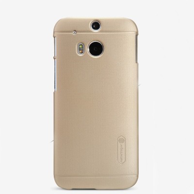 HTC One M8 Nillkin Frosted Shield zelts plastmasas futrālis + ekrāna aizsargplēve / Vacins.lv