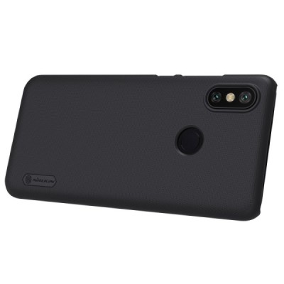 Xiaomi Mi 6X (Xiaomi Mi A2) Nillkin Frosted Shield черный пластиковый чехол | Vacins.lv