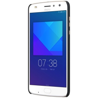 Motorola Moto Z2 Play Nillkin Frosted Shield melns plastmasas apvalks / vacins.lv