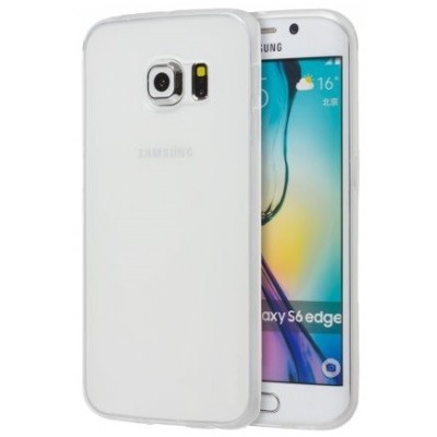 Samsung Galaxy S6 (G920) твердый матовый силиконовый чехол ТПУ - белый | Vacins.lv