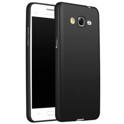 Samsung Galaxy J5 (J500) твердый матовый силиконовый чехол ТПУ - черный | Vacins.lv