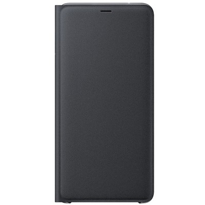 Samsung Galaxy A9 2018 (A9 Star Pro) Wallet Cover открываемый чёрнoго цвета кожаный чехол - книжка | Vacins.lv