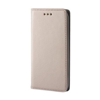 Huawei P9 „Shell“ solīds atvēramais ādas zelta maciņš - maks / Vacins.lv